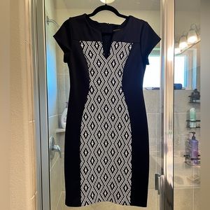 Navy, comfortable flattering dress